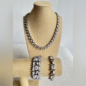 Noir Mini Punk Jewel collection with cubic zirconia plated Rhodium.